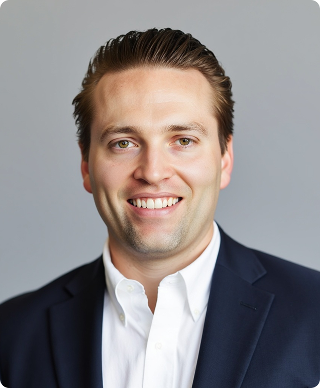 Headshot of Dr. Nick Miller, board-certified prosthodontist in Tennessee